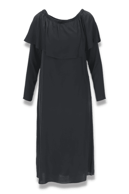 Main Image Plalma black elegant dress in rayon