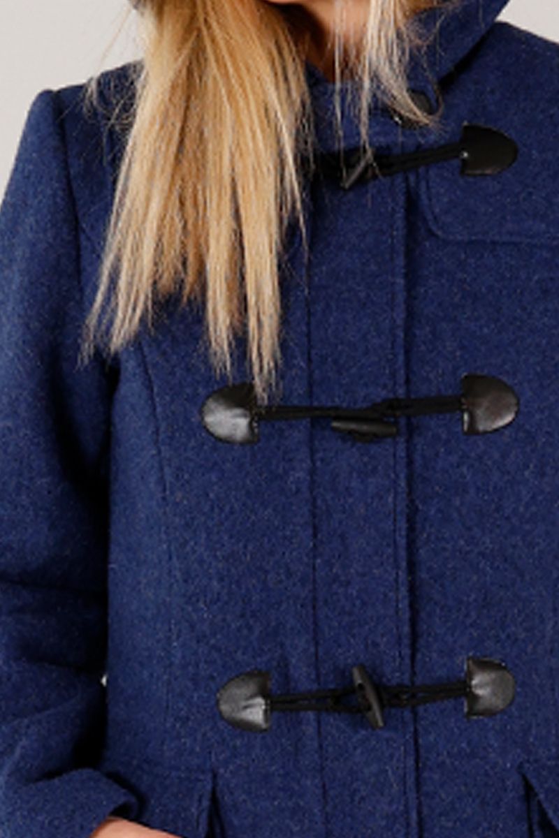 Idunn Duffel rustic navy wool