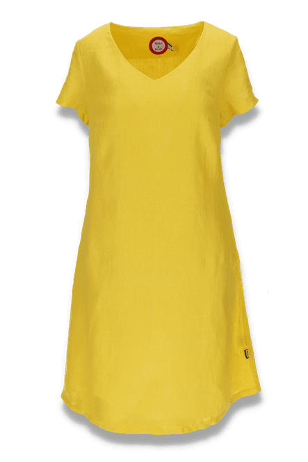 Main Image Hannalena yellow linnen dress
