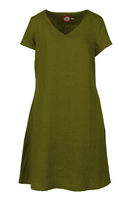 Main Image Hannalena oliven linnen dress