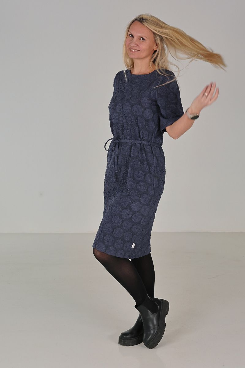Helle blue melange dress