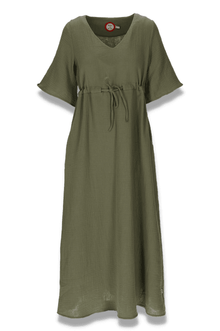 Main Image Eira khaki boho chic dress