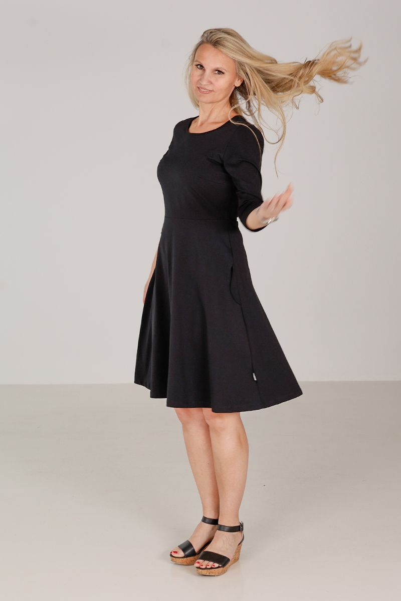 Denise black basic dress