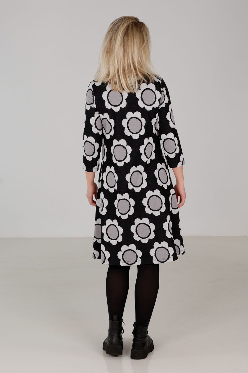 Maiken grey floral dress