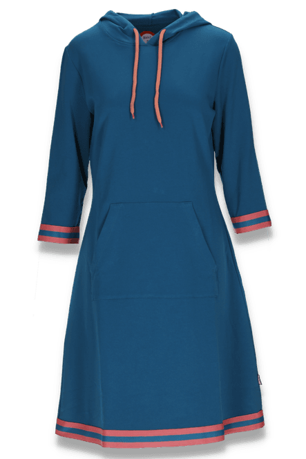 Main Image Dagny petrol and coral dress